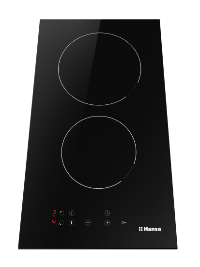 Электрическая варочная панель Hansa BHC36106 30 см 2 конфорки цвет чёрный