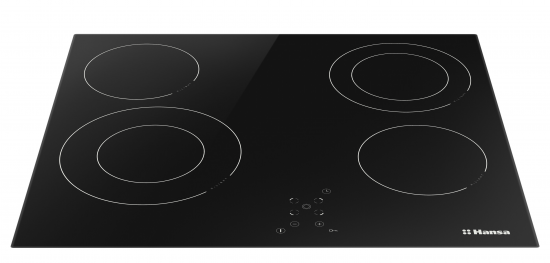 Электрическая варочная панель Hansa BHC66506 60 см 4 конфорки цвет чёрный