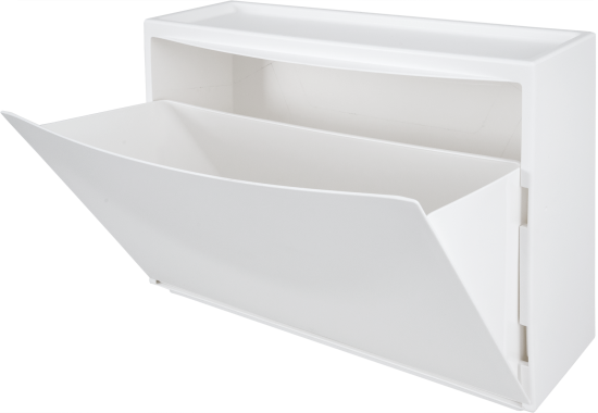 Обувница 51.2x38x18.5 см 1 полка полипропилен цвет белый