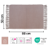 Коврик декоративный хлопок Inspire Manoa 50x80 см цвет розовый