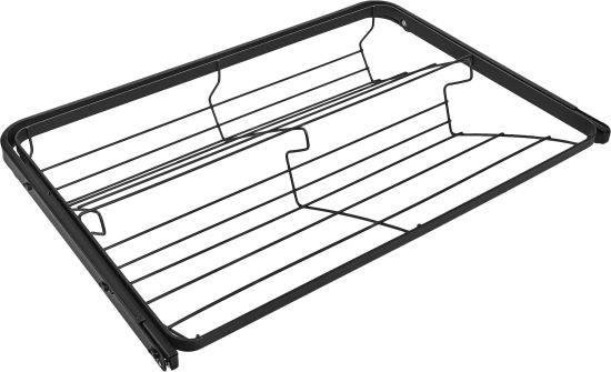 Полка для обуви выдвижная НСХ 54.9x11x37.6 см сталь цвет чёрный