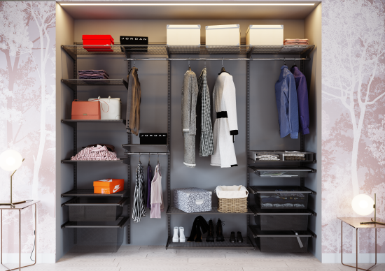 Полка для обуви выдвижная НСХ 54.9x11x37.6 см сталь цвет чёрный