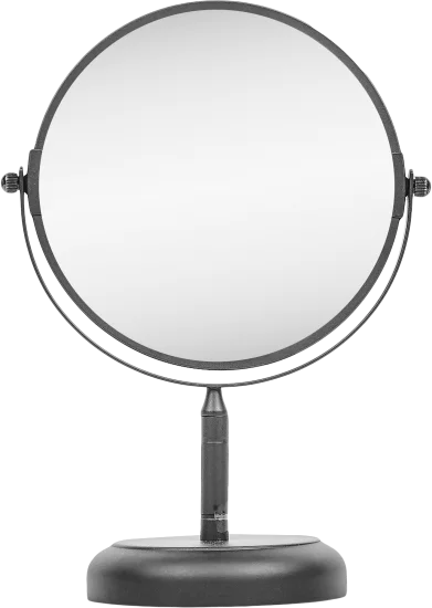 Зеркало косметическое настольное Swensa двустороннее 17 см цвет чёрный