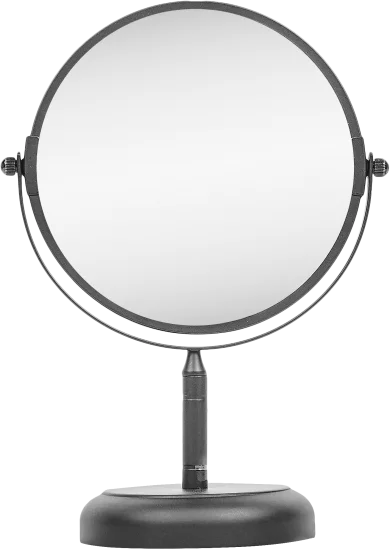 Зеркало косметическое настольное Swensa двустороннее 17 см цвет чёрный