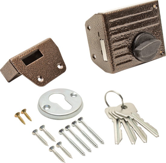 Замок накладной «Зенит» ЗН1-2.1, цвет медь