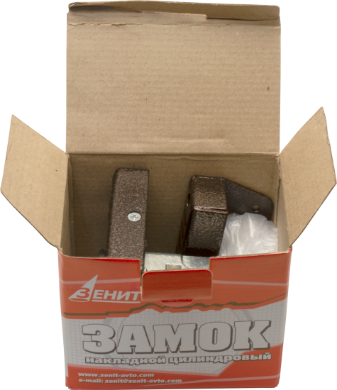 Замок накладной «Зенит» ЗН1-2.1, цвет медь