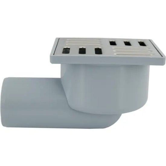 Трап для душа Ани Пласт 100x100 мм сухой затвор горизонтальный слив