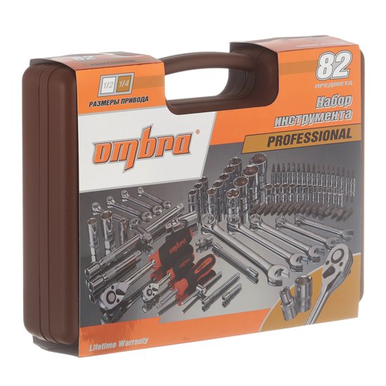 Набор инструментов универсальный Ombra (OMT82S) (82 шт.)