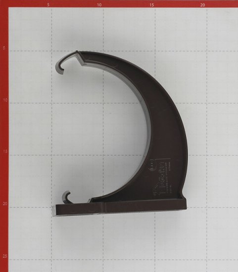 Кронштейн желоба Docke Lux пластиковый d140 мм шоколад RAL 8019