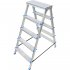 Алюминиевая двухсторонняя стремянка LadderBel 5 ступеней STR2-AL-5
