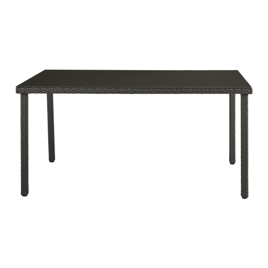 Стол садовый Naterial Noa Fix 90x150x74 см сталь/стекло цвет серый