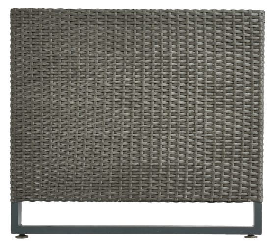 Подлокотник для садовой мебели Naterial Noa Fix 10x62x10 см ротанг серый 2 шт