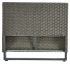 Подлокотник для садовой мебели Naterial Noa Fix 10x62x10 см ротанг серый 2 шт