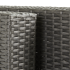 Подлокотник для садовой мебели Naterial Noa Fix 10x62x10 см ротанг серый 2 шт