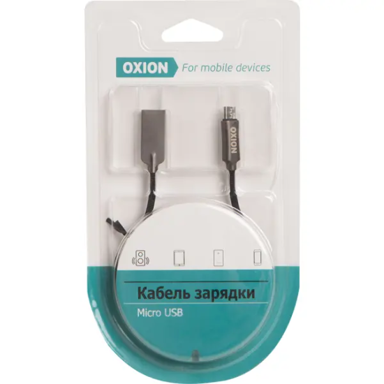 Кабель Oxion USB-micro USB 1 м цвет черный