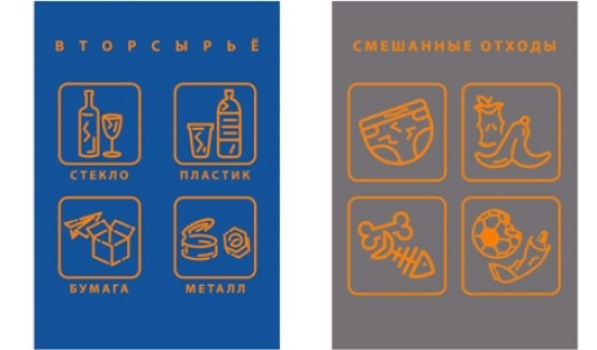 Бак садовый для мусора на колесиках с педалью 110 л цвет жёлтый