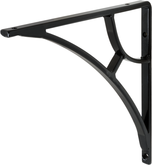 Кронштейн Larvij Раньятела 16x17 см сталь нагрузка до 12.5 кг цвет чёрный