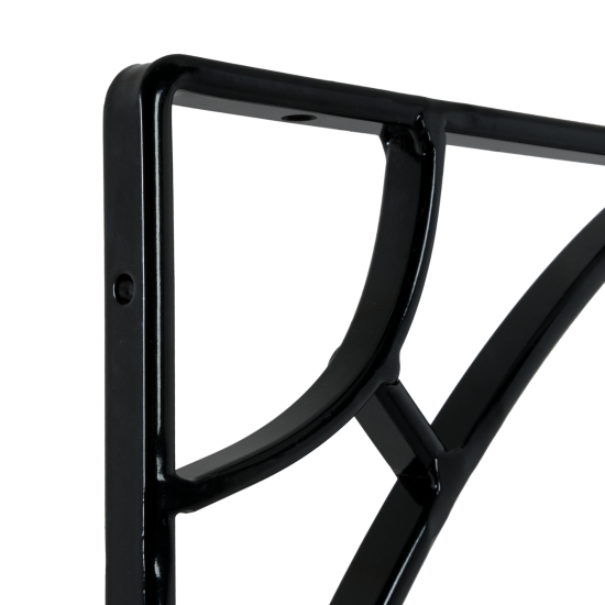 Кронштейн Larvij Раньятела 16x17 см сталь нагрузка до 12.5 кг цвет чёрный