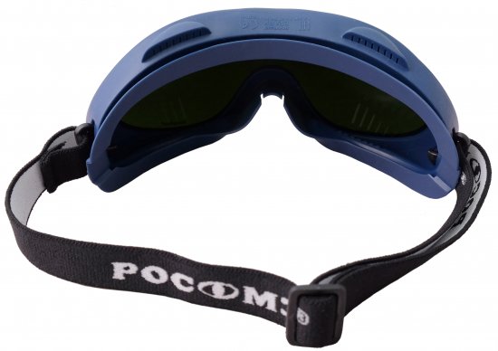 Очки для газосварки закрытые Krafter Spark 5PC черные с защитой от запотевания и царапин