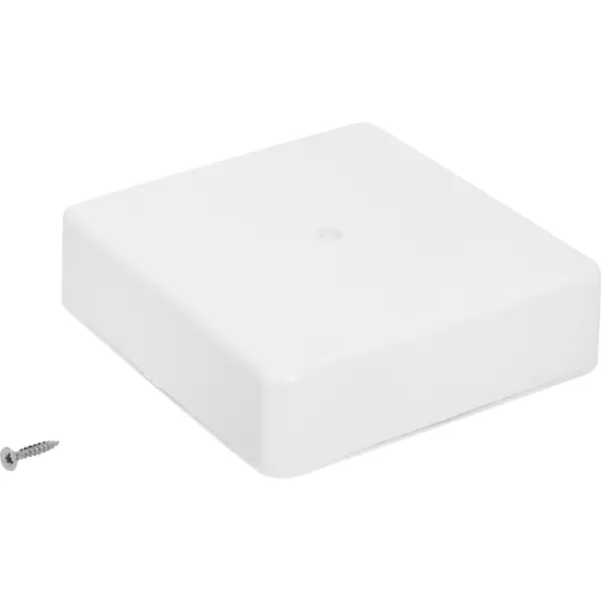 Распределительная коробка открытая IEK 100×100×29 мм 2 ввода IP20 цвет белый