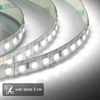 Светодиодная лента для подсветки рабочей зоны Apeyron SMD2835 12В 8мм 2м 12Вт/м 120диод/м 1400лм/м 4К нейтральный свет