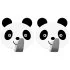 Крючок Tatkraft Panda цвет белый черный 2 шт