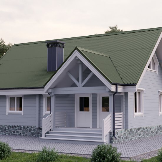 Лист волнистый Ондулин Smart зеленый 1,95х0,95 м 3 мм