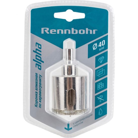 Алмазная коронка по керамограниту и керамике RENNBOHR 676240