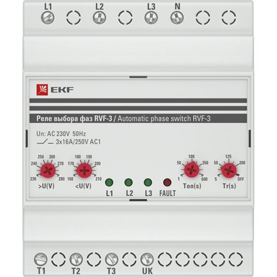Реле выбора фаз EKF РВФ-3 PROxima