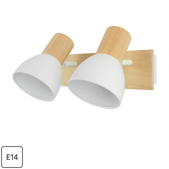 Спот поворотный Inspire Venosa 2 лампы E14 1.5 м² цвет белый