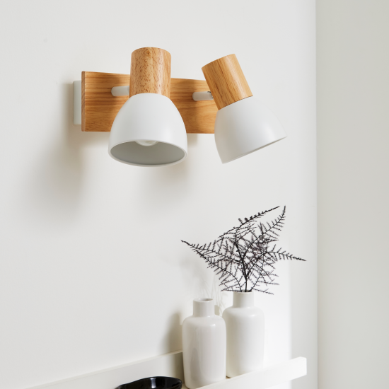 Спот поворотный Inspire Venosa 2 лампы E14 1.5 м² цвет белый