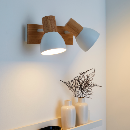 Спот поворотный Inspire Venosa 2 лампы E14 1.5 м² цвет белый