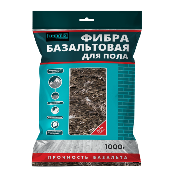Фибра базальтовая CemFibra R 1 кг