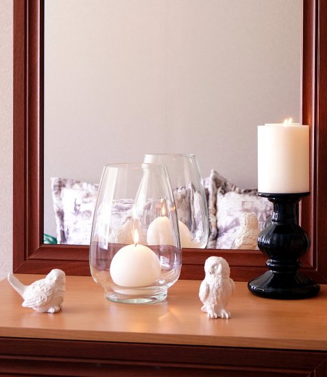 Ваза Вурм стекло цвет прозрачный h25 см