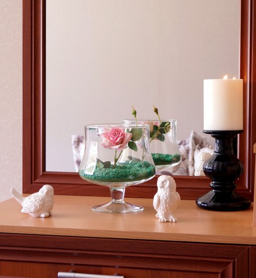 Ваза-бокал Лангрен стекло цвет прозрачный 22 см