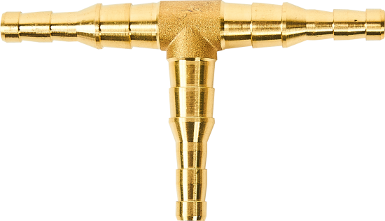 Штуцер тройник газовый Vaxt для шланга 6x9 мм латунь