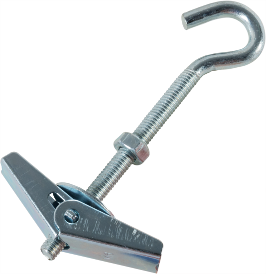 Анкер складной пружинный М6 с крюком 60x75 мм