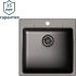 Мойка для кухни врезная Delinia 51x51 см глубина чаши 20 см кварц цвет антрацит