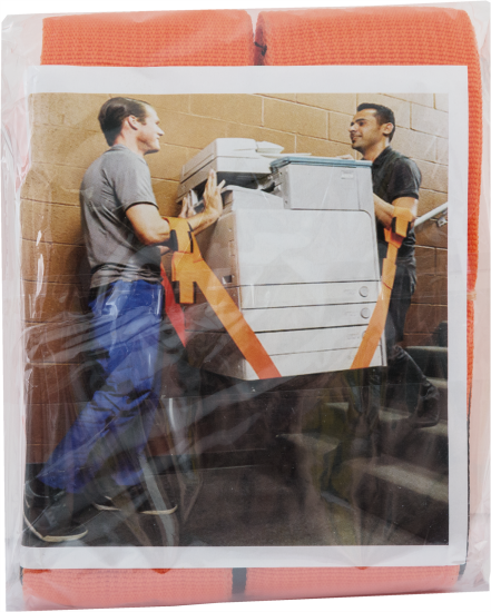 Ремни для переноски мебели цвет оранжевый, 2 шт.