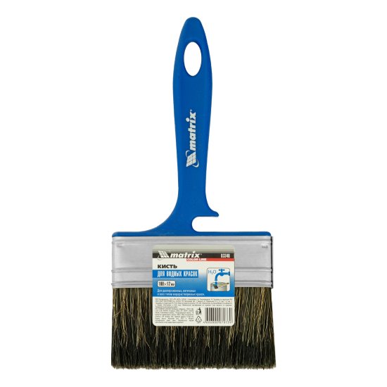 Кисть плоская для водных красок 100 мм Matrix синтетическая щетина