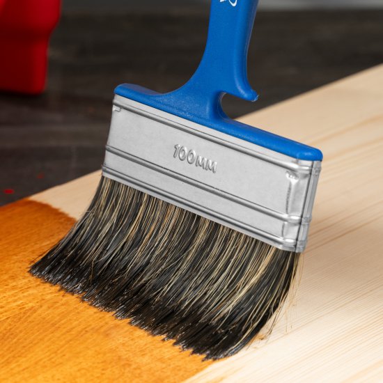 Кисть плоская для водных красок 100 мм Matrix синтетическая щетина