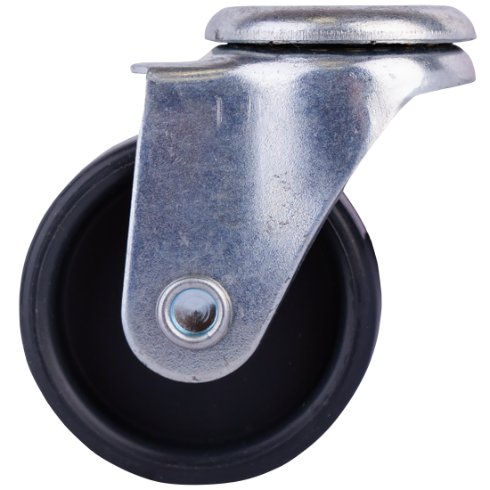 Колесо поворотное без тормоза под штифт 40 мм пластик максимальная нагрузка 25 кг цвет серый