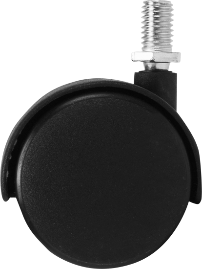 Колесо для мебели поворотное без тормоза 50 мм максимальная нагрузка 50 кг цвет чёрный