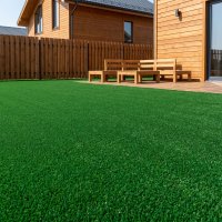 Искусственный газон «Трава Grass» толщина 6 мм ширина 4 м (на отрез) цвет зелёный