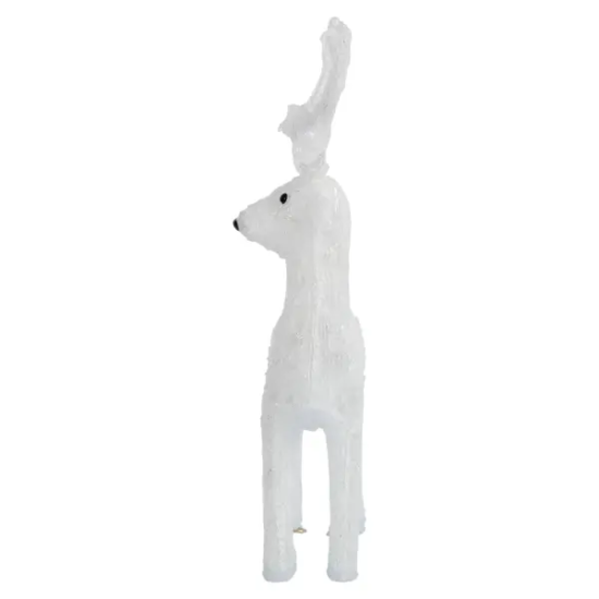 Светящаяся электрическая фигура «Олень» для улицы 120 ламп, 63 см, цвет холодный белый