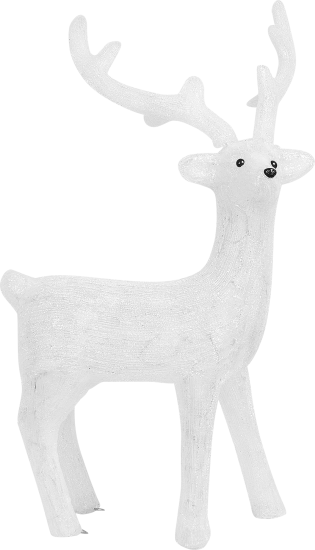 Светящаяся электрическая фигура «Олень» для улицы 200 ламп, 100 см, цвет холодный белый