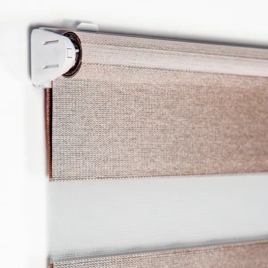 Штора рулонная день-ночь блэкаут Miamoza 100x160 см молочная