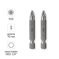 Бита магнитная Vira 554114 PZ2x50 мм, 2 шт.