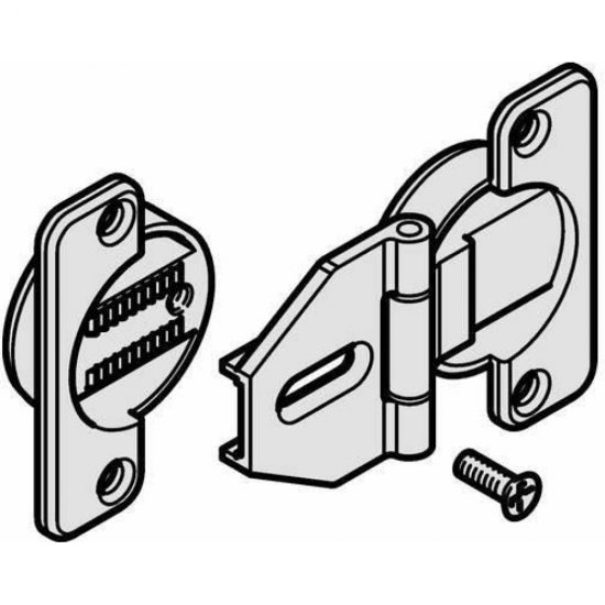 Средняя шарнирная петля Hafele Slido Fold 40