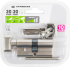 Цилиндр Standers TTBL1-3030NBNS, 30x30 мм, ключ/вертушка, цвет никель